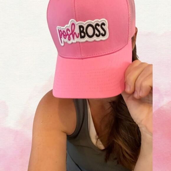 PoshBoss pink Trucker Hat - Picture 1 of 3